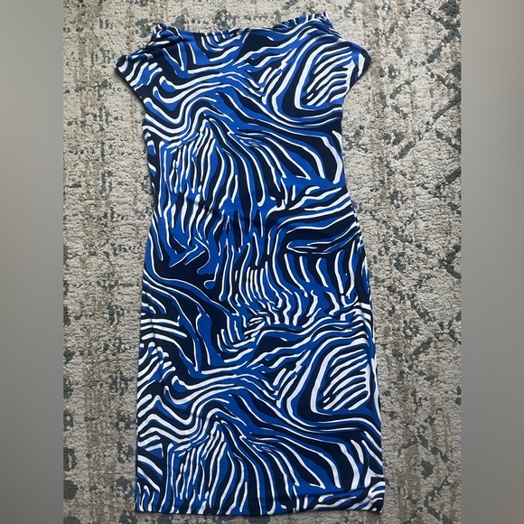 Anne Klein Summer Dress Size Medium Patterned Office Vacation Lightweight 10/10 - Picture 6 of 7